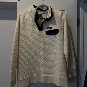 Patagonia | Quilted Pull Over Sweater | Cream - Size M